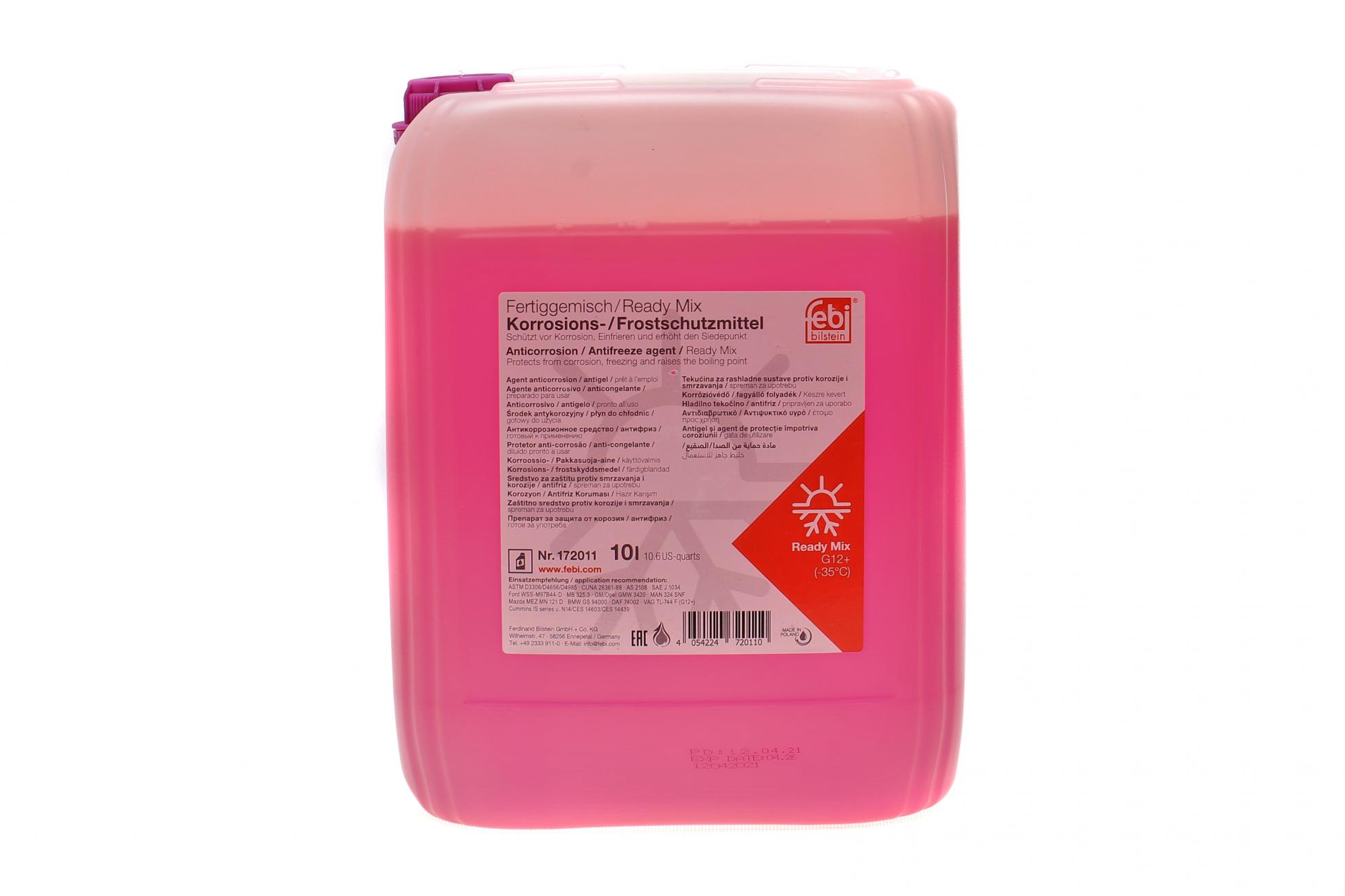 Антифриз febi фіолетовий ready mix -35c g12 + (каністра 10л)